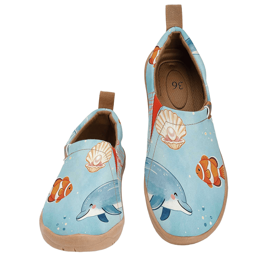 Women'S Shoes With Wide Toe Box - Women's Wide Toe Box Cute Dolphin