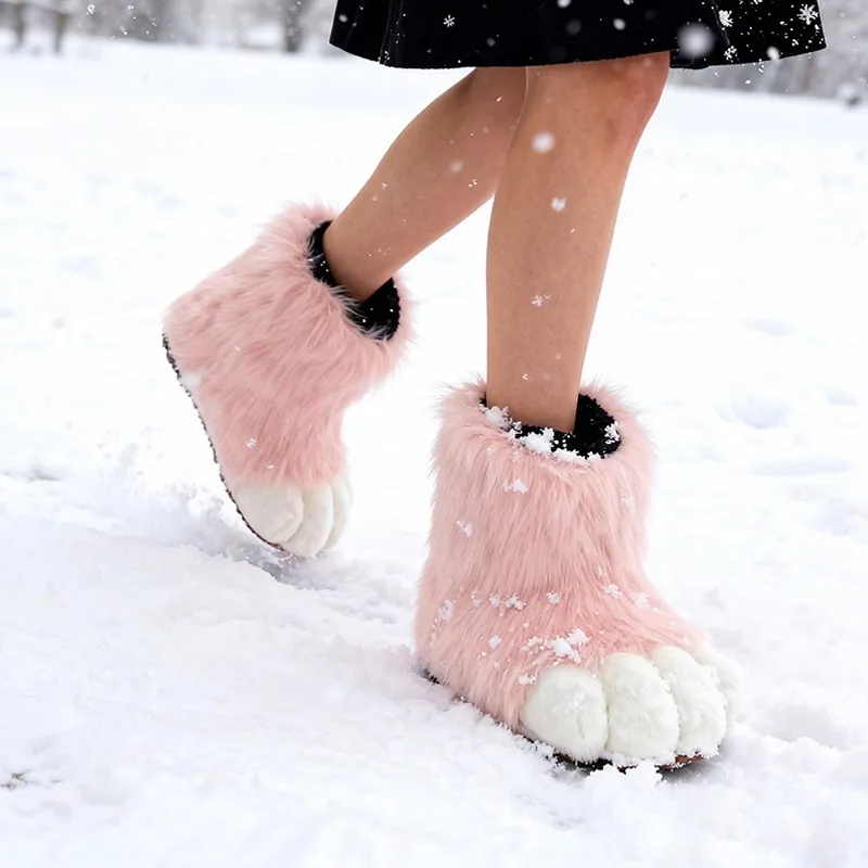 Women'S Shoes For Flat Feet - 1Pair Fursuit Feet Paw Shoes Kit