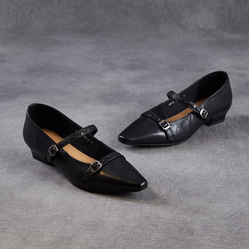 Brown Black Korea Women Flats  - Women Shoes Black のレビューと価格