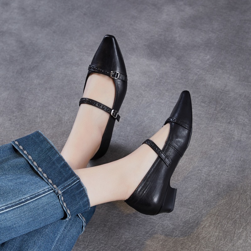 Brown Black Korea Women Flats  - Women Shoes Black のレビューと価格