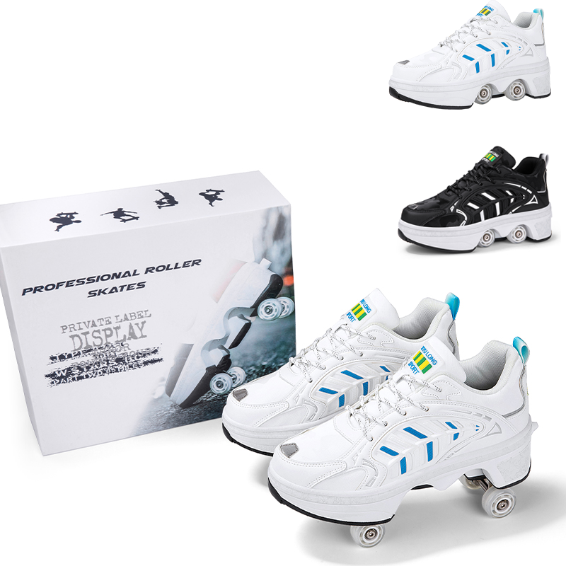 4 Wheels Retractable Roller Sk - Women'S Shoes のレビューと価格