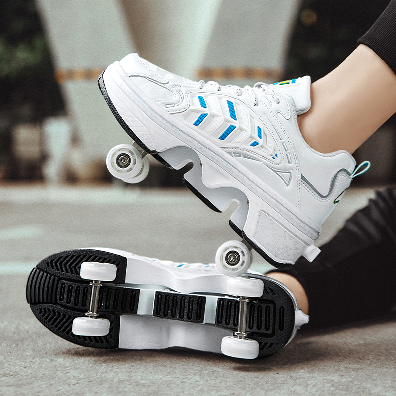 4 Wheels Retractable Roller Sk - Women'S Shoes のレビューと価格