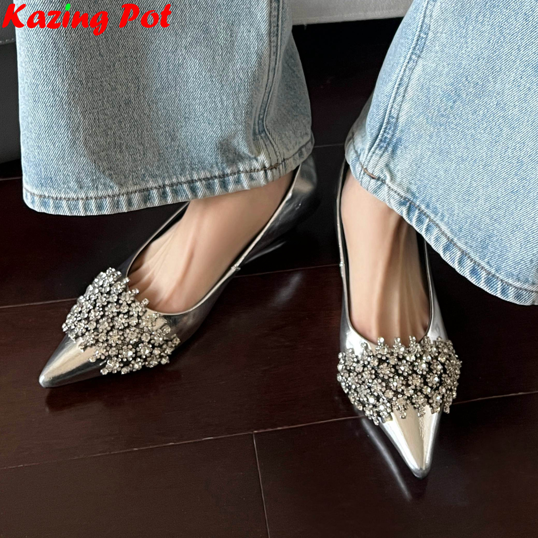Krazing Pot Cow Leather Pointe - Women Shoes Luxury Brand のレビューと価格