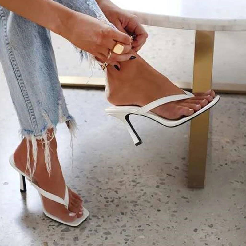 Stylish Women's Heel Flip Flop - Women Shoes Black のレビューと価格
