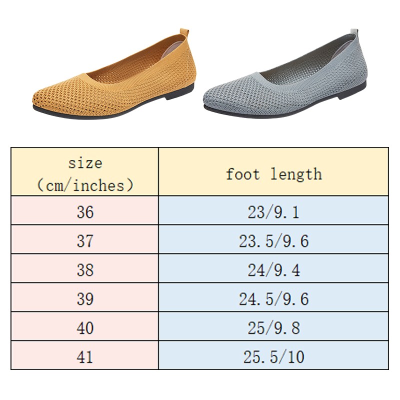 Women Flat Shoes Knitted Loafe - Ballet Flat Women のレビューと価格