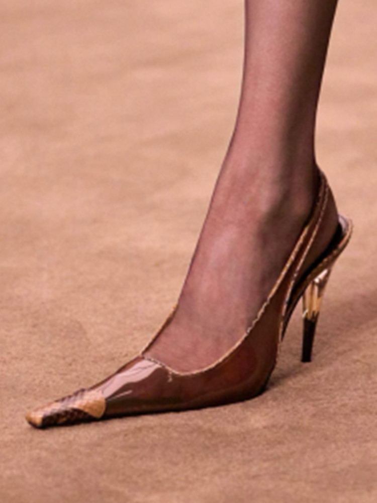 2026 Summer New Transparent Sq - Metallic Heel Sandal のレビューと価格
