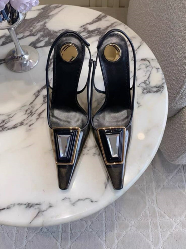 2026 Summer New Transparent Sq - Metallic Heel Sandal のレビューと価格