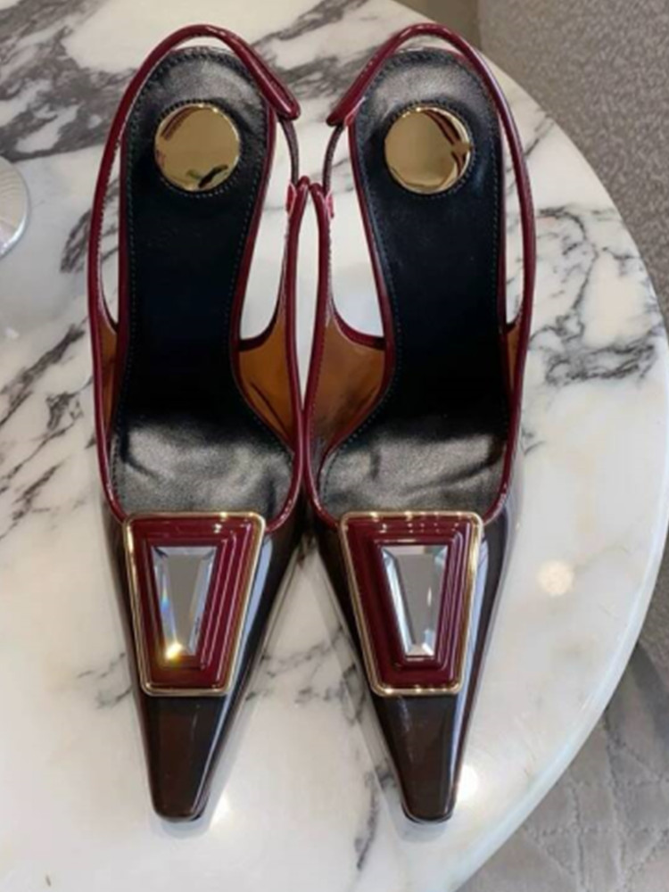 2026 Summer New Transparent Sq - Metallic Heel Sandal のレビューと価格
