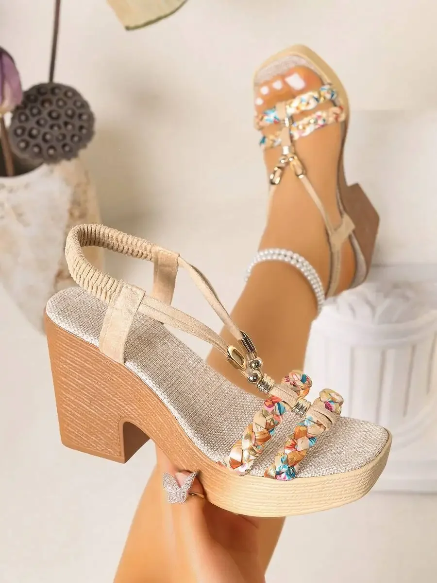 Womens Bohemian Wedge Sandals  - Cork Wedge Sandal のレビューと価格