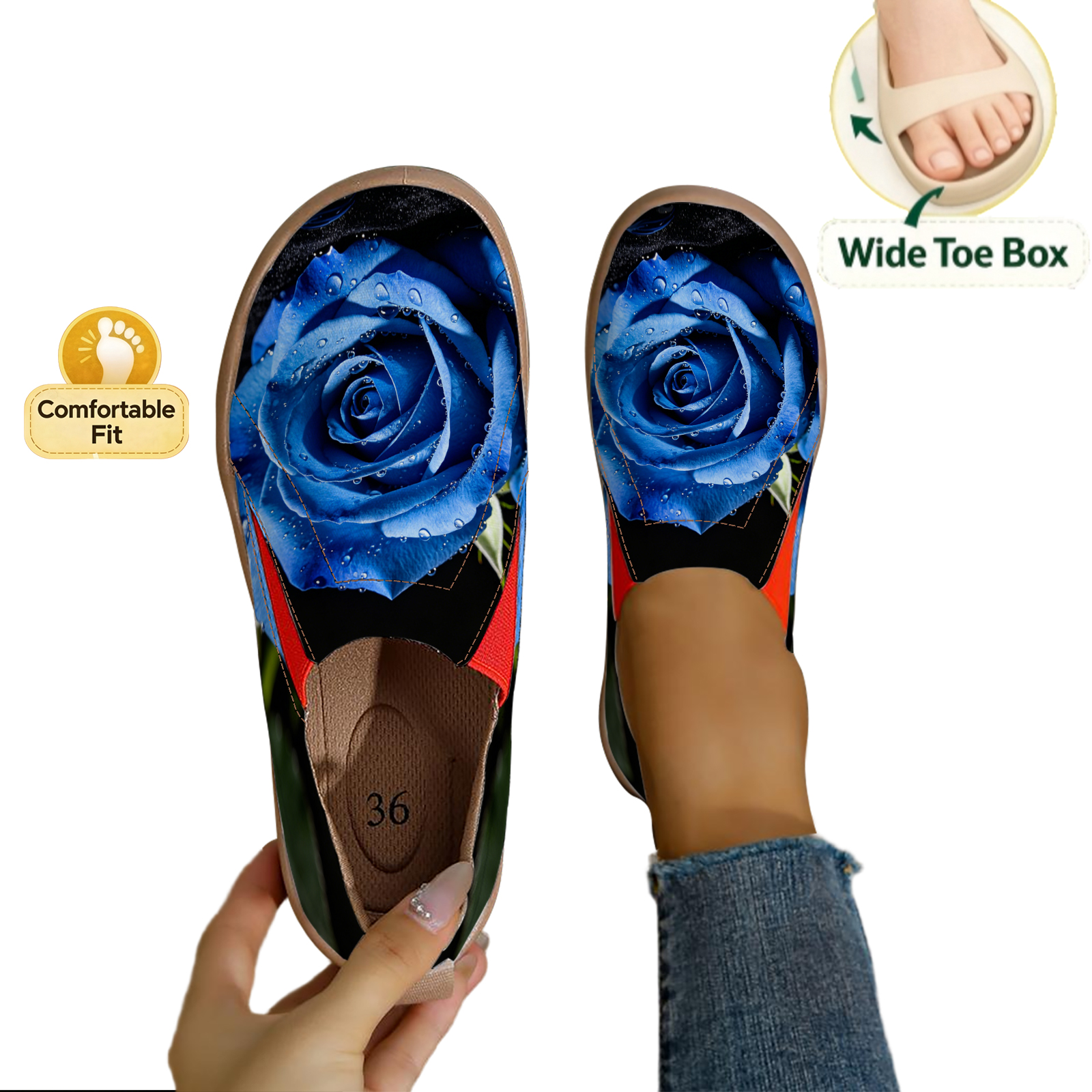 Women's Wide Toe Box Dark Nigh - Women'S Shoes With Wide Toe Box のレビューと価格
