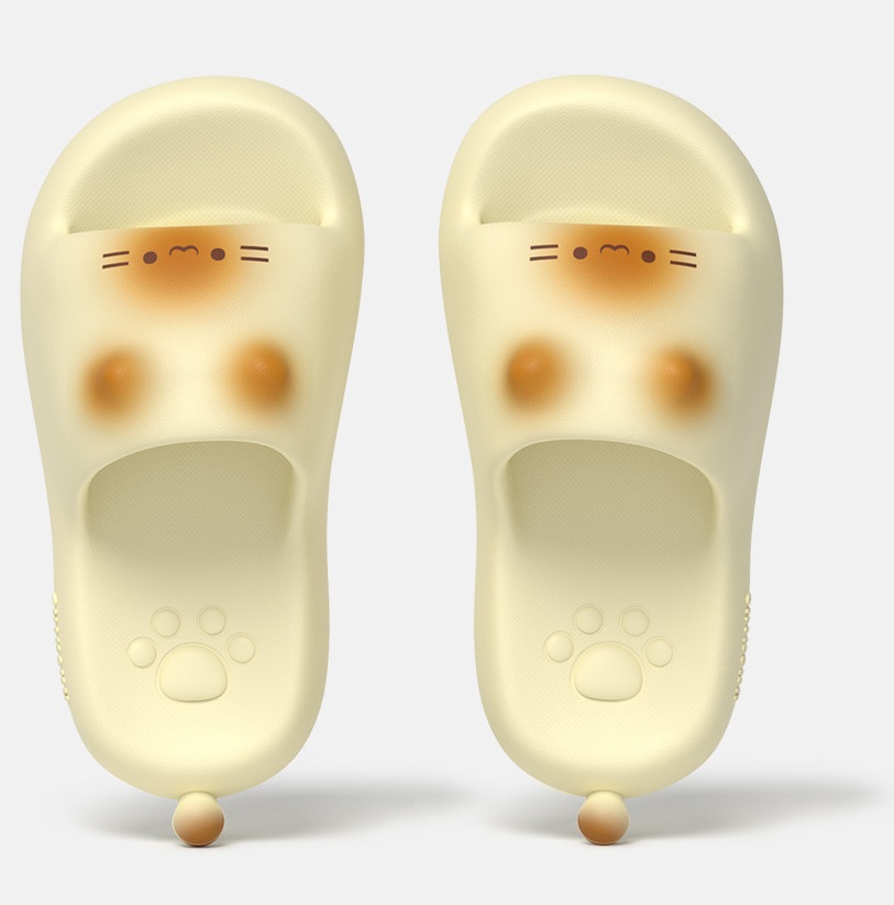 2026 Cute 3D Black Cat Paw Sli - Women Shoes Black のレビューと価格