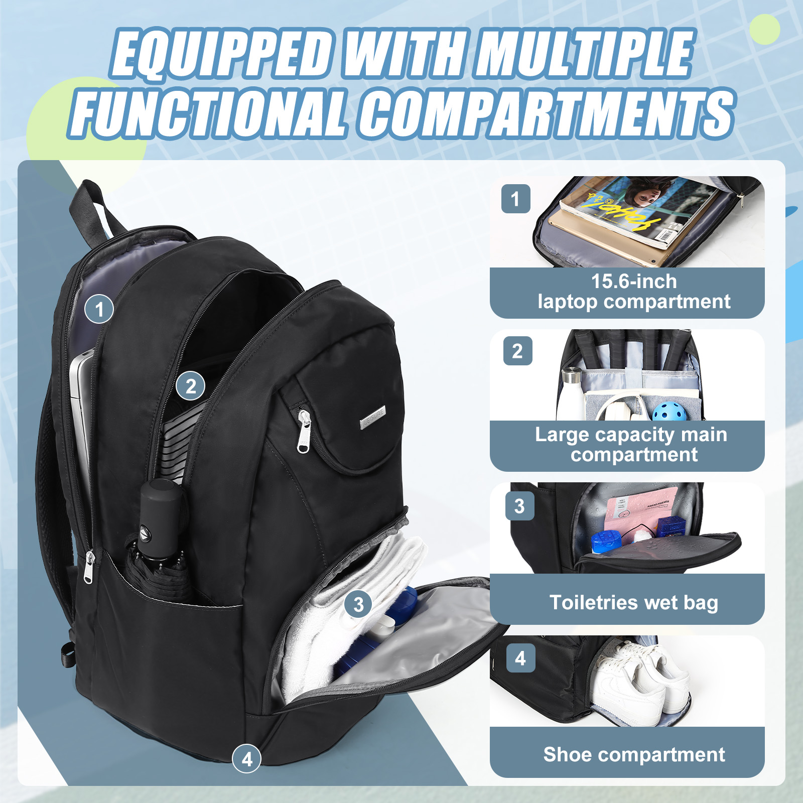 Tennis Bag Tennis Backpack 2 R - Women'S Shoes のレビューと価格