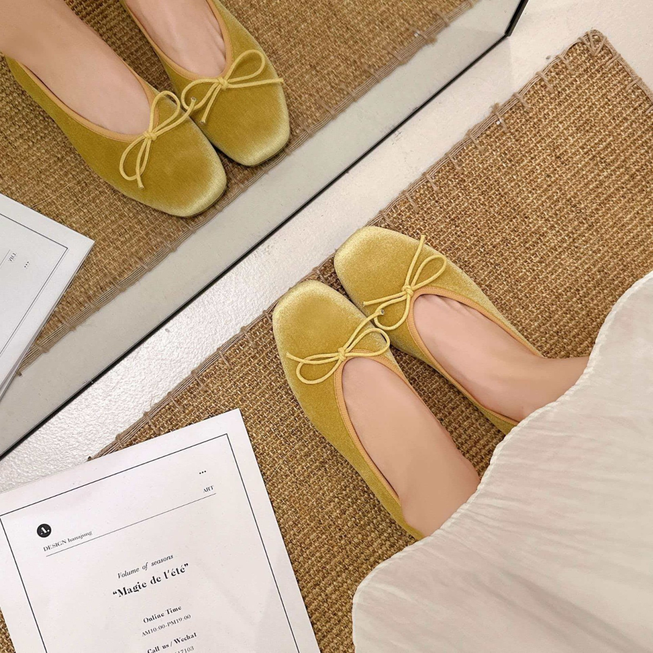 French-style high-end velvet b - Ballet Flat Women のレビューと価格