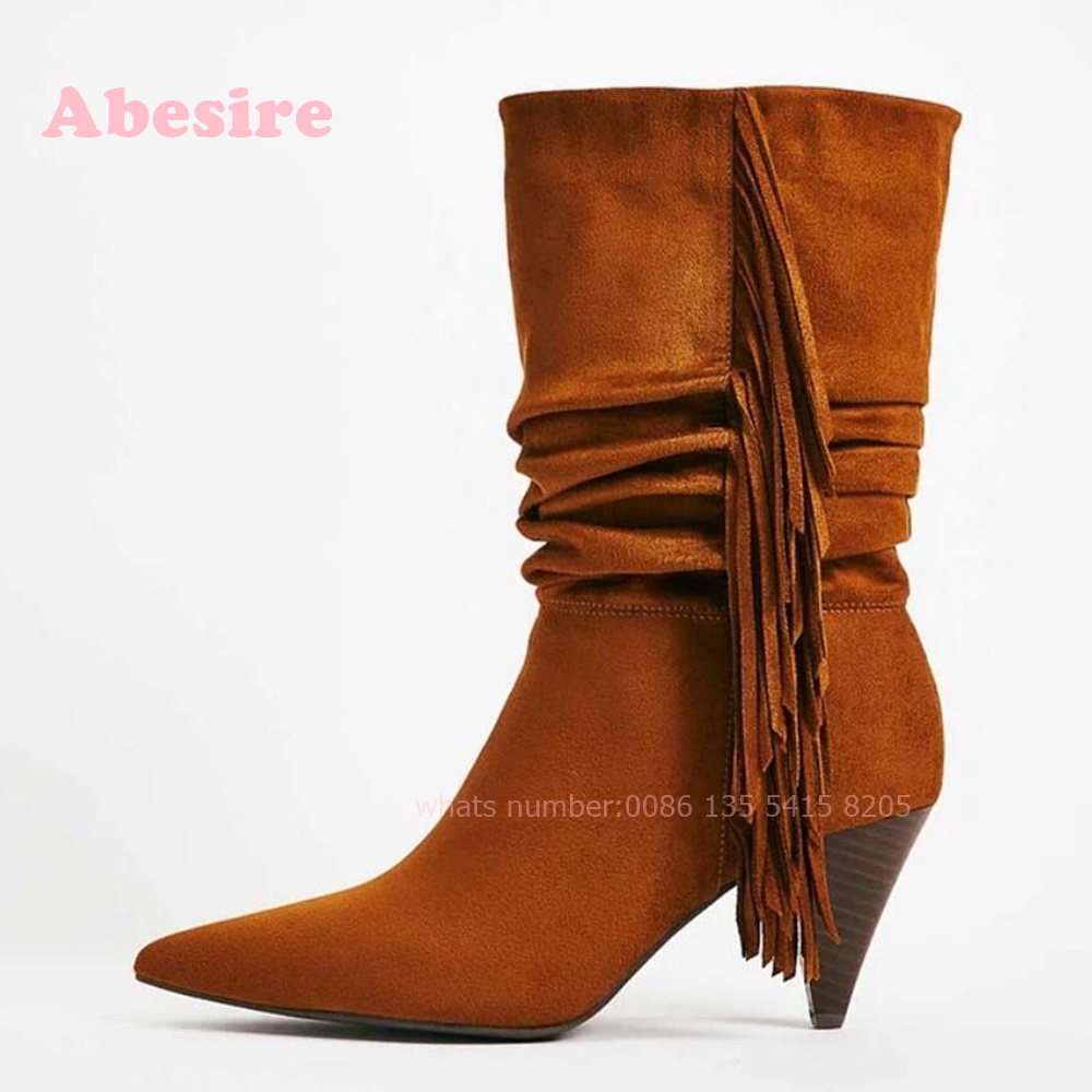 White Cone Heel Fringe Shoes V - Women'S Shoes Vegan のレビューと価格