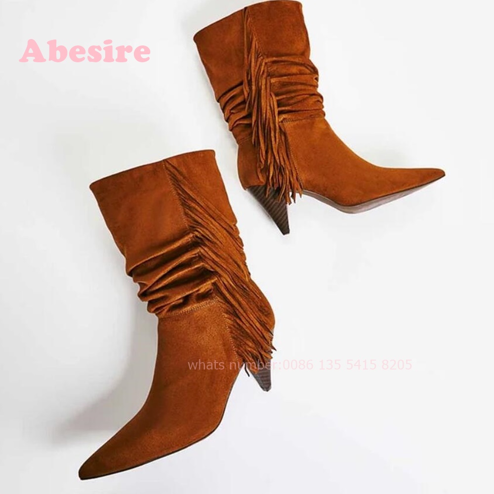 White Cone Heel Fringe Shoes V - Women'S Shoes Vegan のレビューと価格