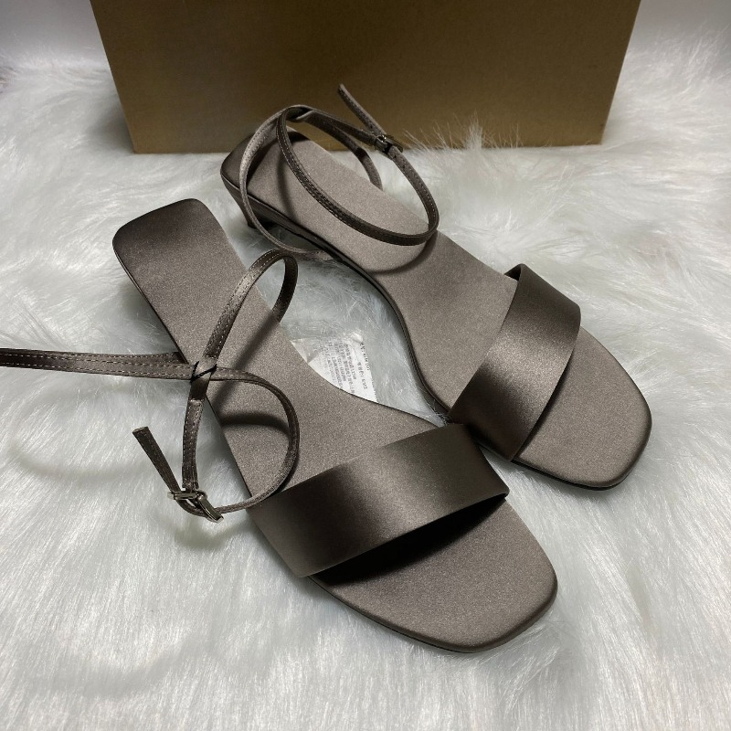 Luxury Satin Ankle Strap Low H - Women Shoes Luxury Brand のレビューと価格