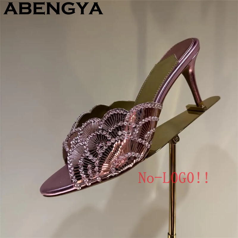 2026 Summer Trendy New Shiny F - Metallic Heel Sandal のレビューと価格