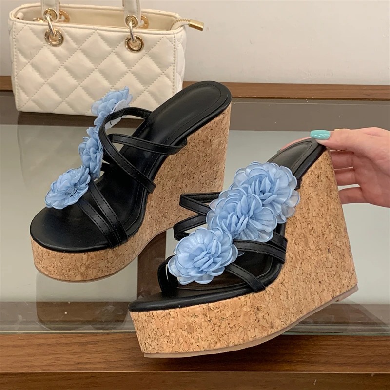 Aneikeh Women Platform Wedge S - Cork Wedge Sandal のレビューと価格