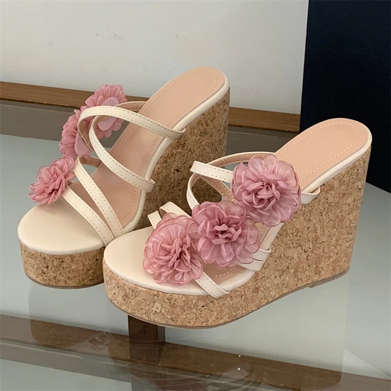 Aneikeh Women Platform Wedge S - Cork Wedge Sandal のレビューと価格