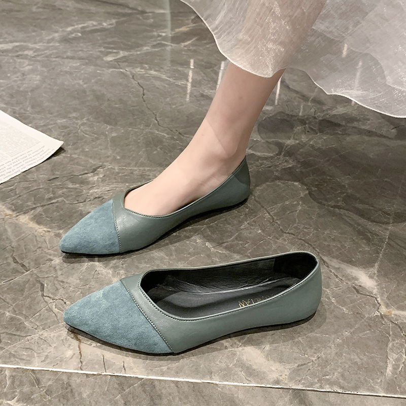 Flat black leather shoes for w - Women Shoes Black のレビューと価格