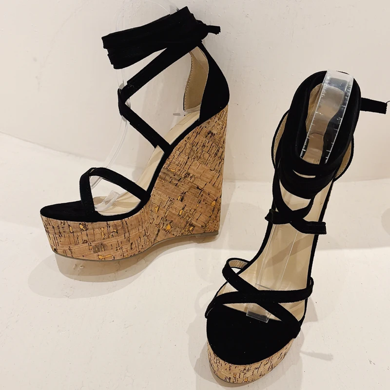 Eilyken Summer Fashion Ankle L - Cork Wedge Sandal のレビューと価格