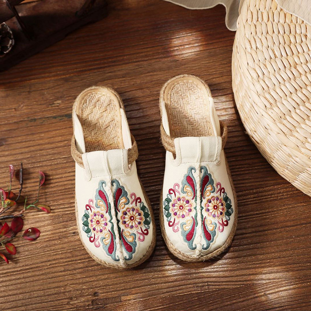 New Women Casual Linen Handmad - Women'S Shoes Vegan のレビューと価格