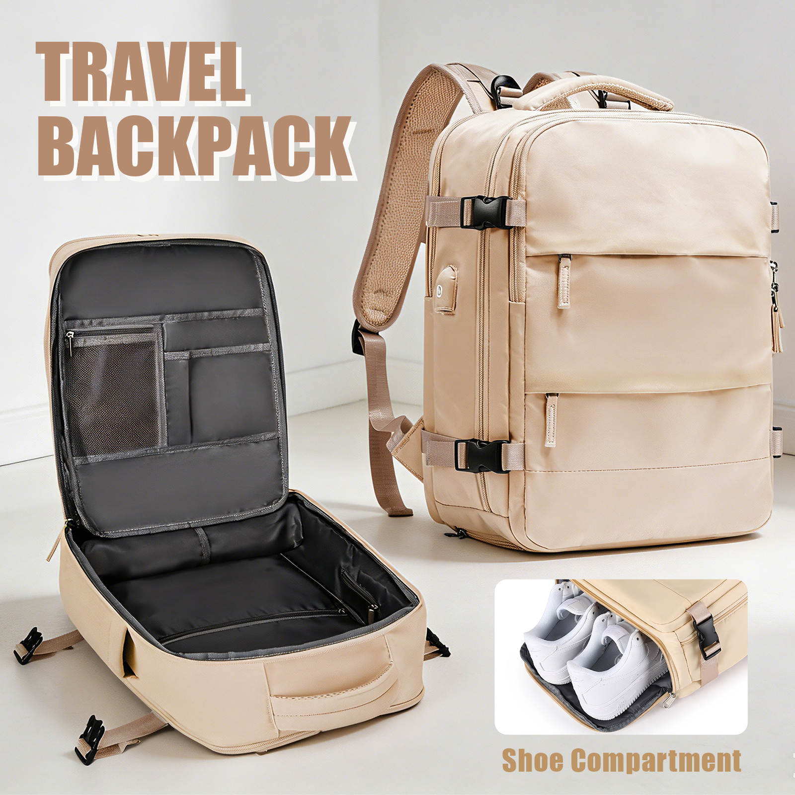 Large Travel Backpack for Men  - Women'S Shoes のレビューと価格