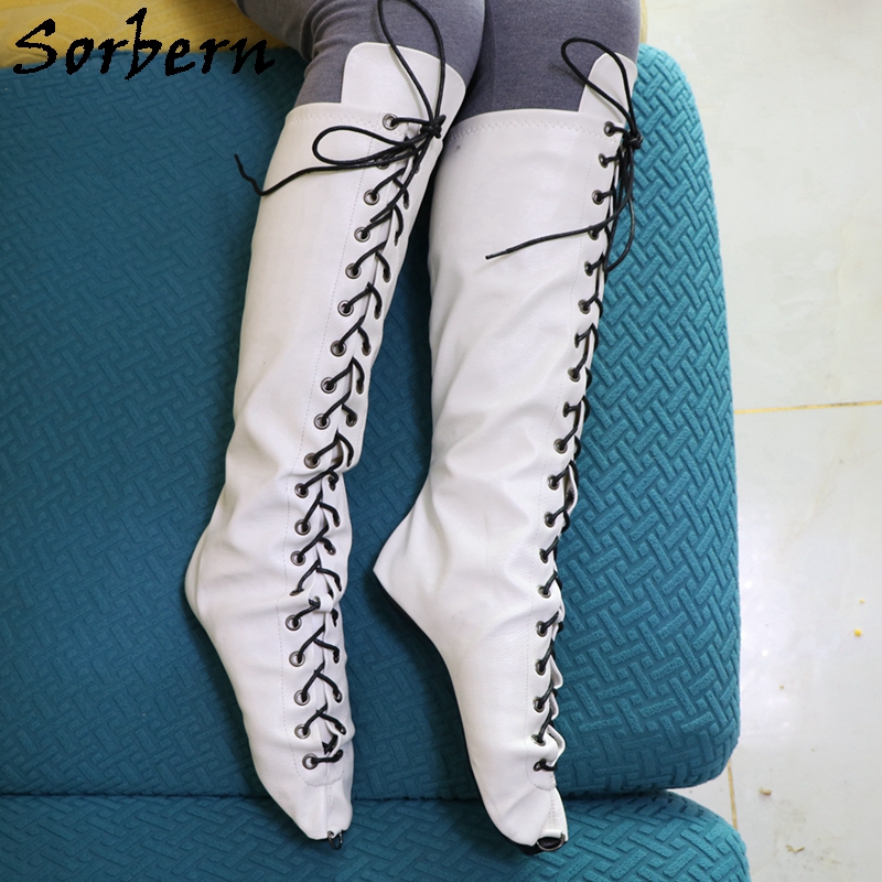 Sorbern White Ballet Heelless  - Women'S Shoes Vegan のレビューと価格