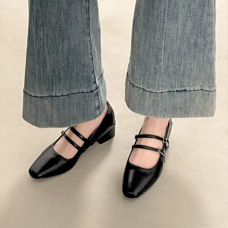 Square Toe Low Heel Women Silv - Women Shoes Elegant のレビューと価格