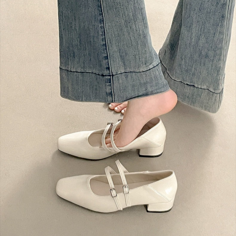 Square Toe Low Heel Women Silv - Women Shoes Elegant のレビューと価格