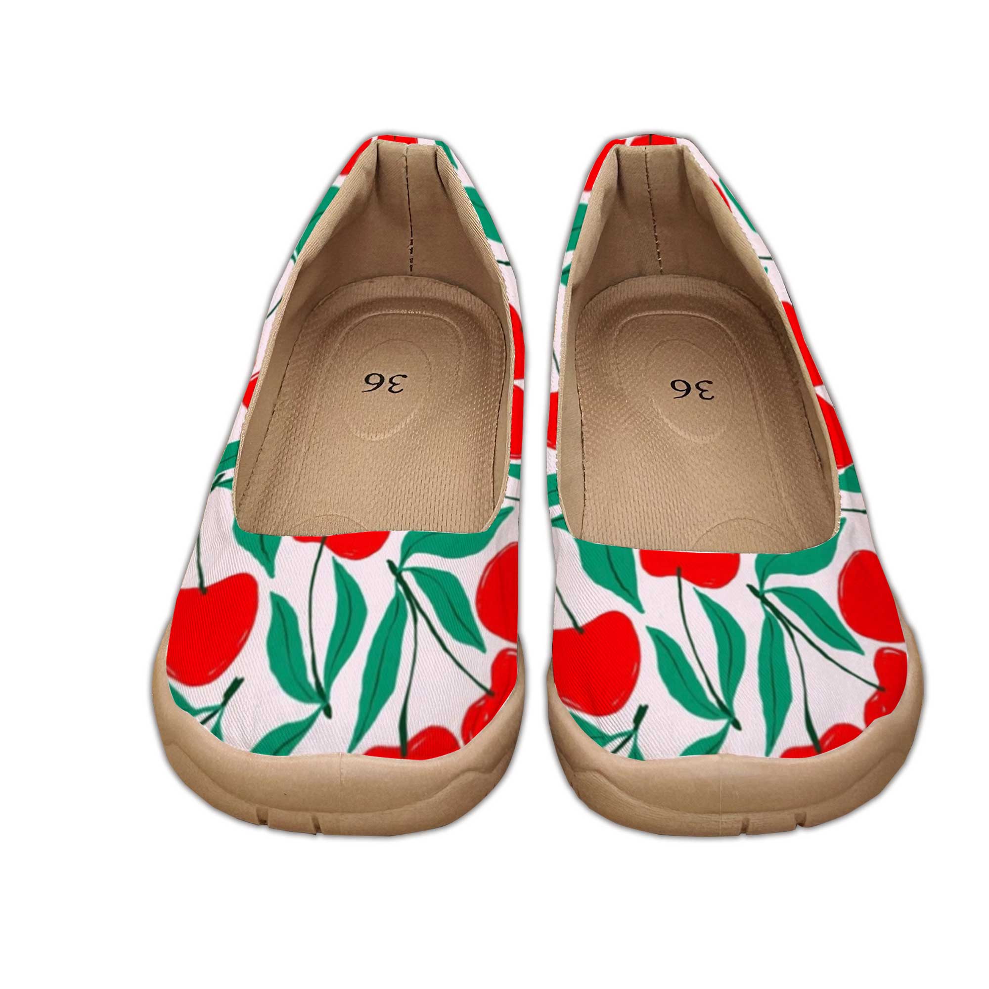 Sweet Cherry-Colored Wide-Fit  - Women'S Shoes For Flat Feet のレビューと価格