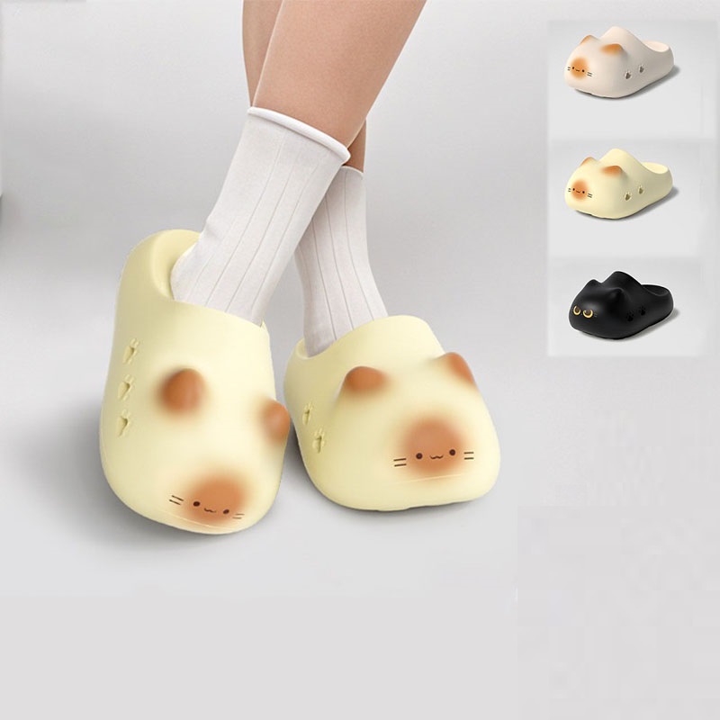 New creative black cat slipper - Women Shoes Black のレビューと価格