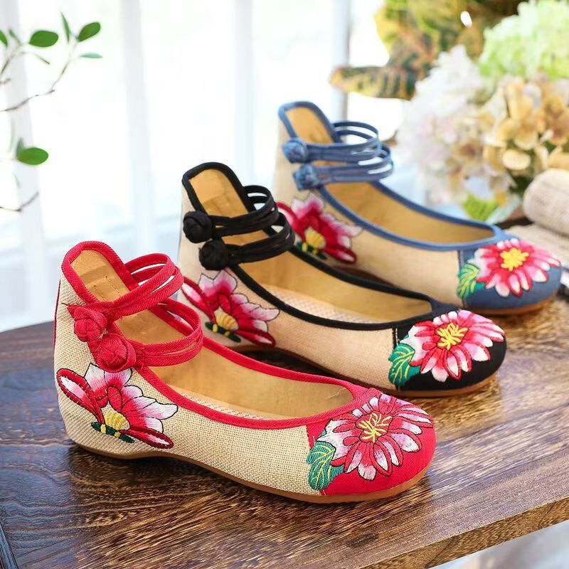 Woman Wedges Embroidered Cloth - Ballet Flat Women のレビューと価格