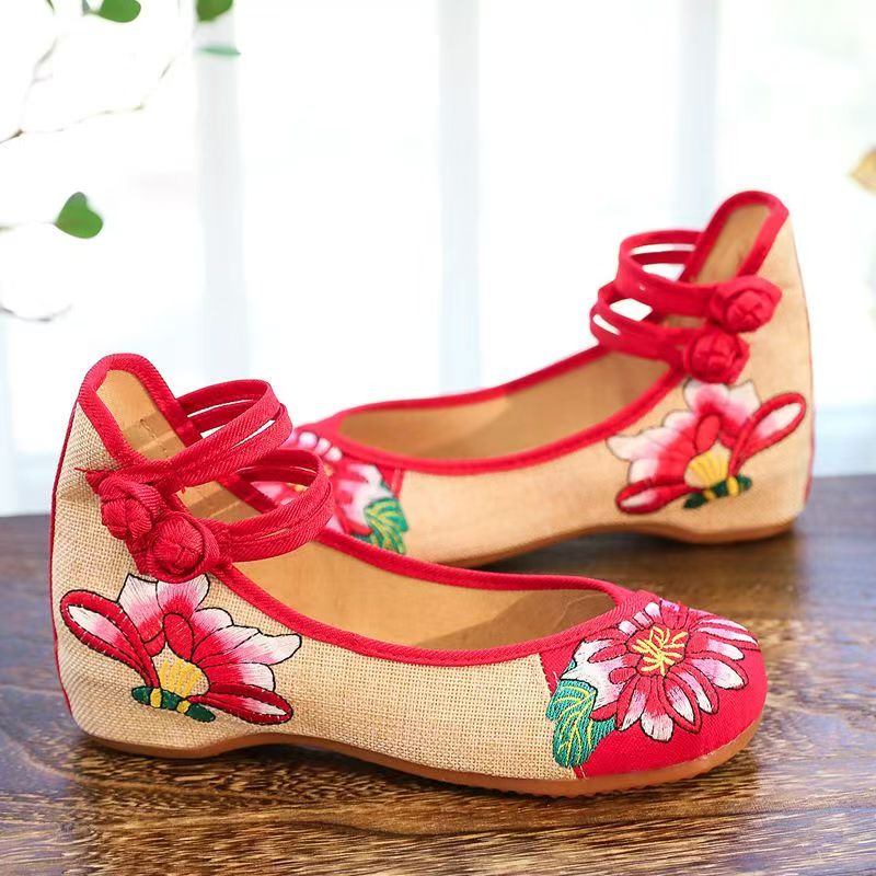 Woman Wedges Embroidered Cloth - Ballet Flat Women のレビューと価格
