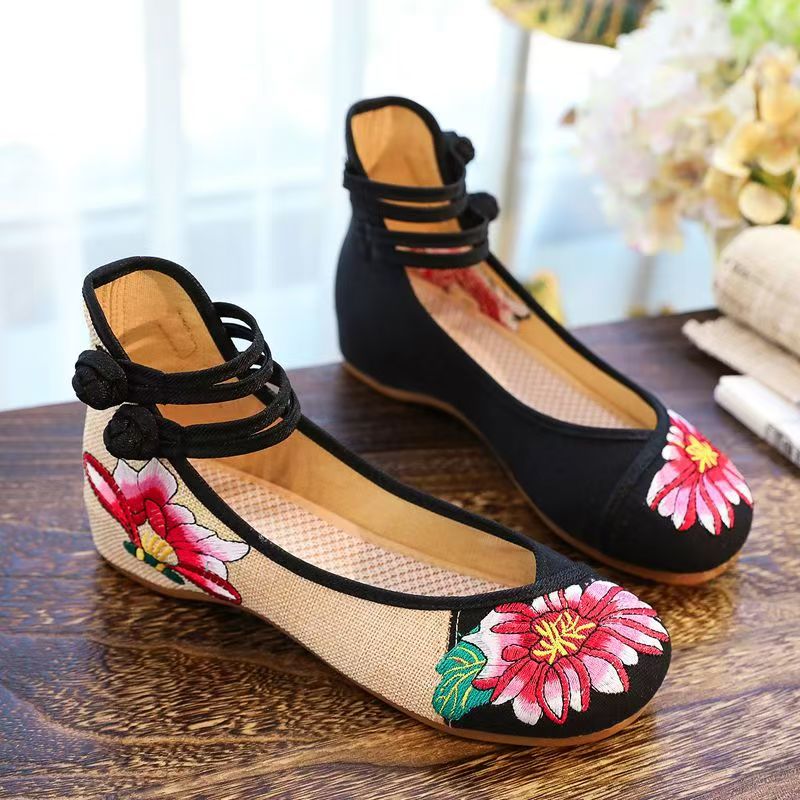 Woman Wedges Embroidered Cloth - Ballet Flat Women のレビューと価格