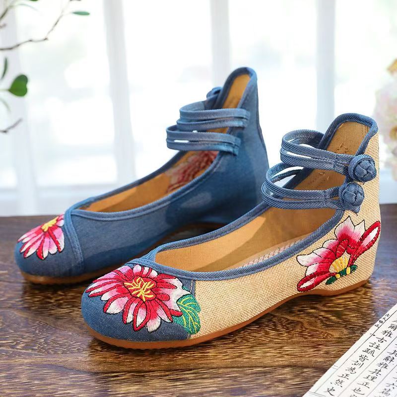 Woman Wedges Embroidered Cloth - Ballet Flat Women のレビューと価格