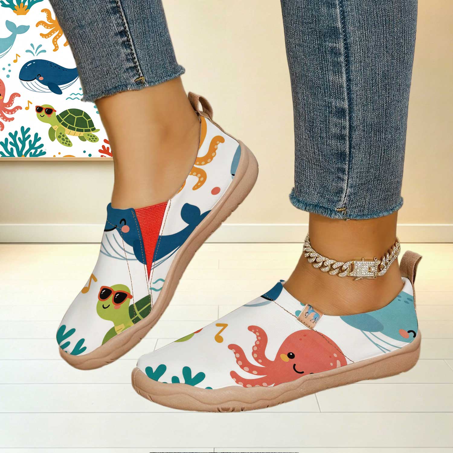 Women's Wide Toe Box Fun Carto - Women'S Shoes With Wide Toe Box のレビューと価格