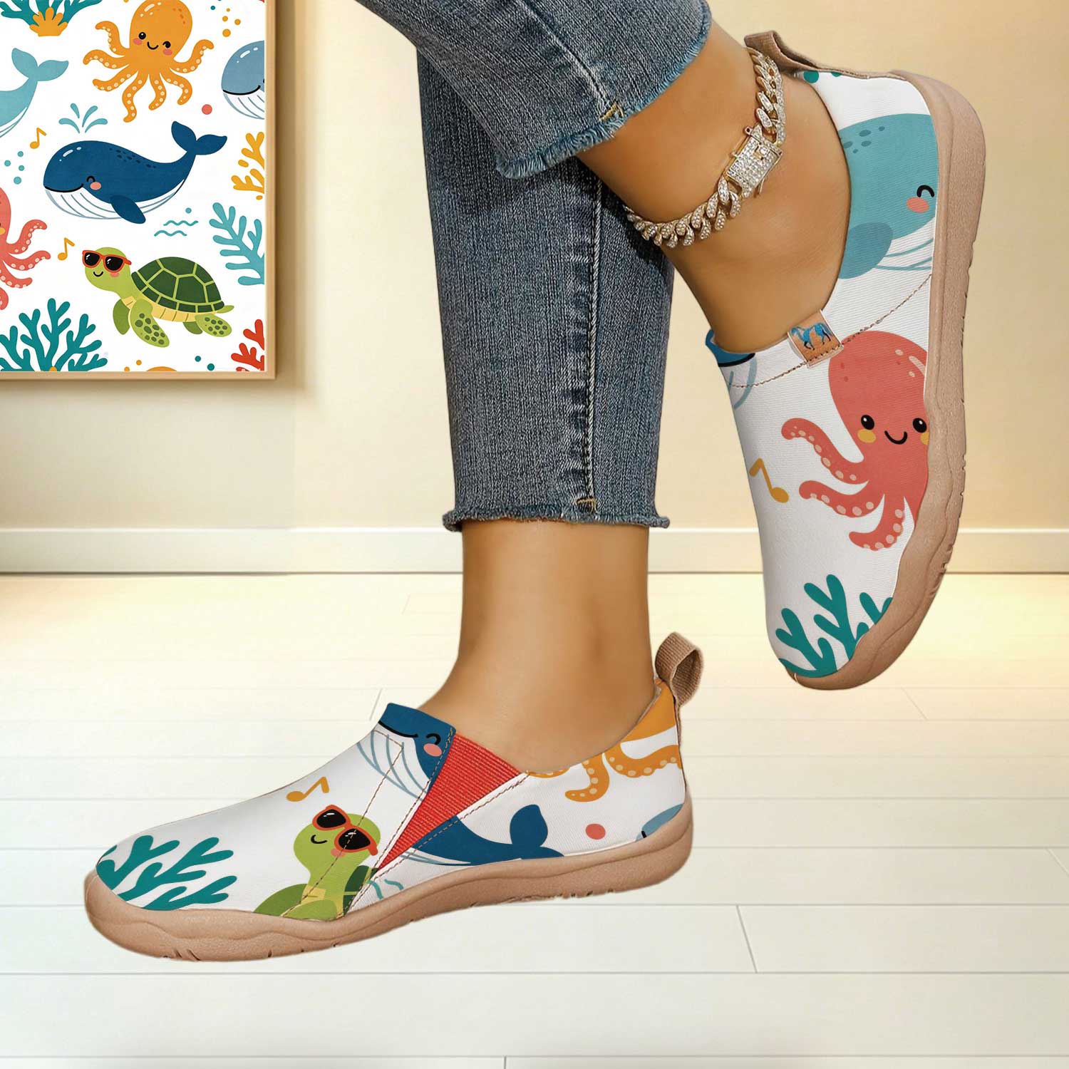 Women's Wide Toe Box Fun Carto - Women'S Shoes With Wide Toe Box のレビューと価格