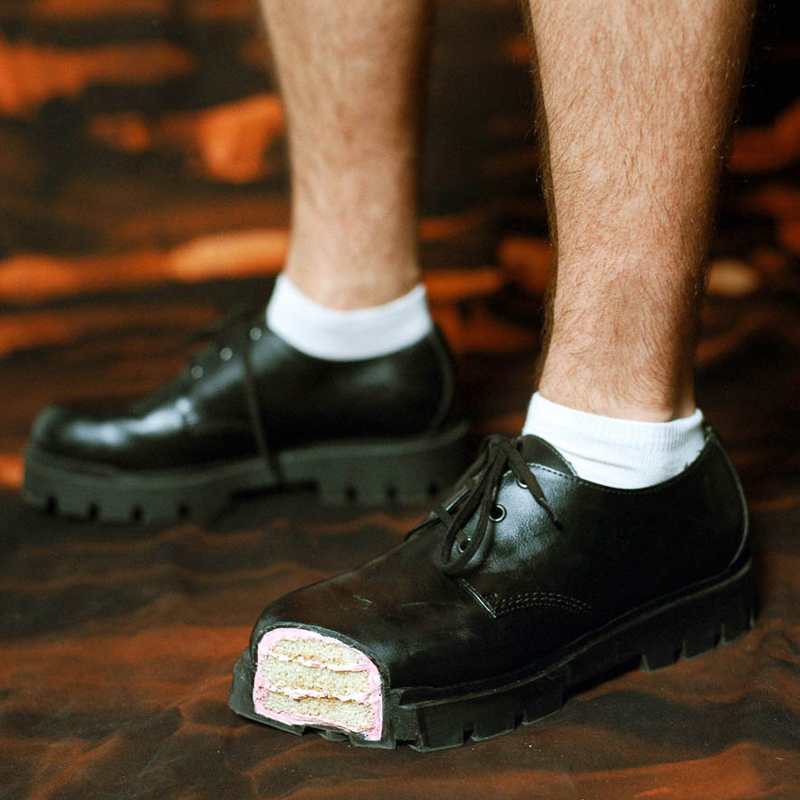 Cake Thick Bottom Derby Shoes  - Women Shoes Black のレビューと価格