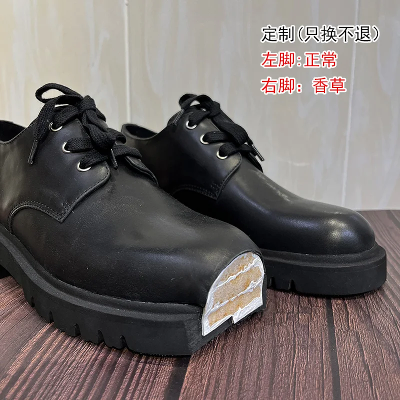 Cake Thick Bottom Derby Shoes  - Women Shoes Black のレビューと価格